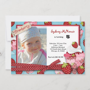 Cupcake Birthday Invitation