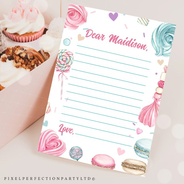 Cupcake Birthday Party So Sweet Candy Thank You Card (Creator Uploaded)