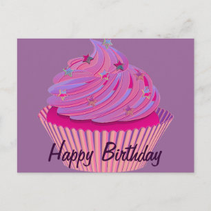 Cupcake Birthday Postcard