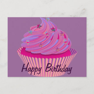 Cupcake Birthday Postcard