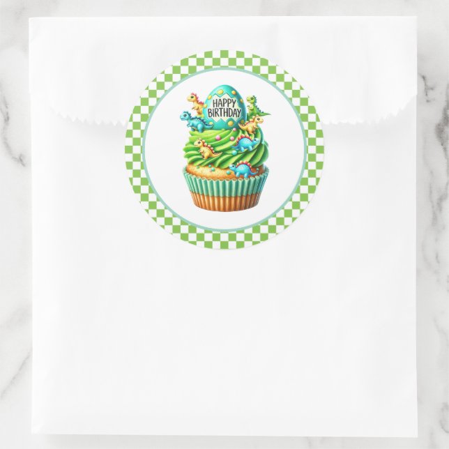 Cupcake Birthday Stickers (Bag)