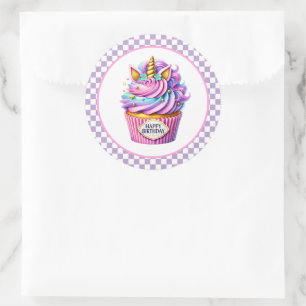 Cupcake Birthday Stickers