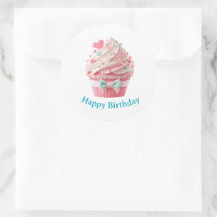 Cupcake Birthday Stickers