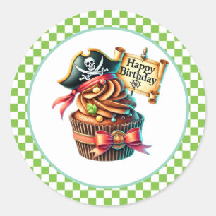 Cupcake Birthday Stickers