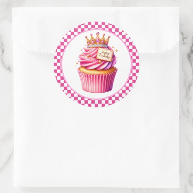 Cupcake Birthday Stickers (Bag)