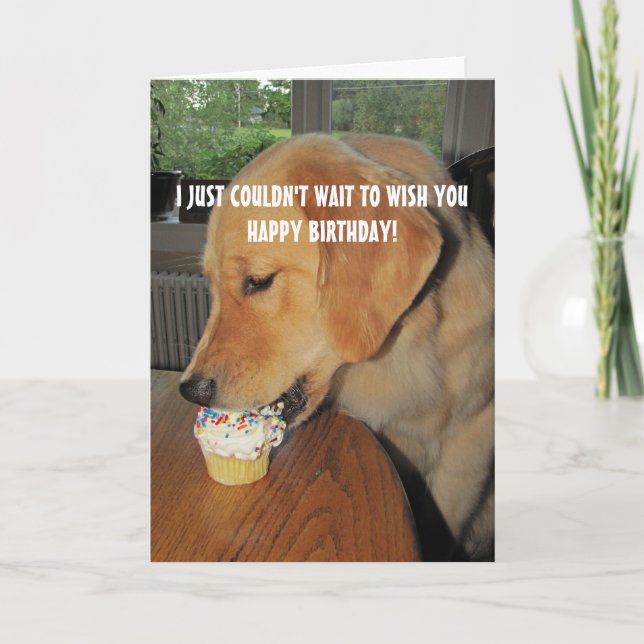 Cupcake Birthday Thank You Card (Front)