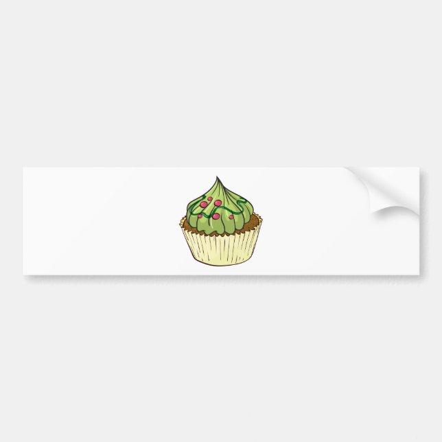 Cupcake Bumper Sticker (Front)