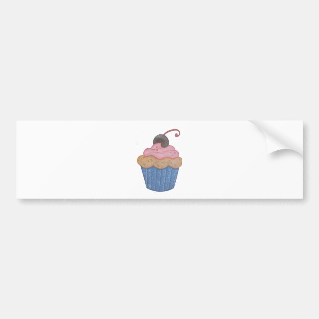 Cupcake Bumper Sticker (Front)