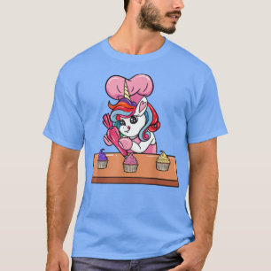 Cupcake Bun Unicorn Fairy Cake Pastry Baking Chef T-Shirt