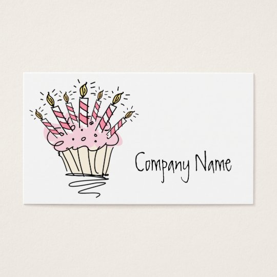Cupcake business card template