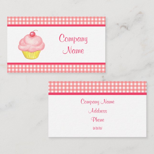 Cupcake Business Cards (Front/Back)