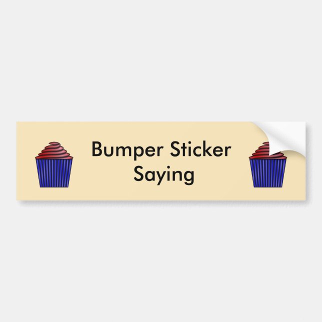 Cupcake by Kenneth Yoncich Bumper Sticker (Front)
