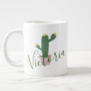 Cupcake Cactus Name Giant Coffee Mug