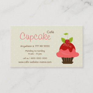 Cupcake Cafe Business Card