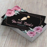 Cupcake Cake Bakery Pastry Chef Modern Floral