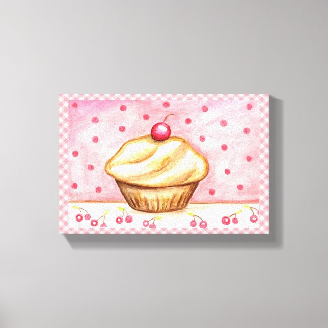 Cupcake Canvas Art Print (Front)