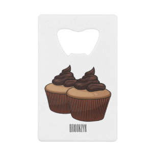 Cupcake cartoon illustration