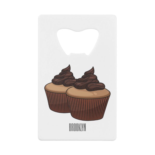 Cupcake cartoon illustration (Front)