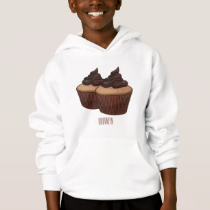 Cupcake cartoon illustration 