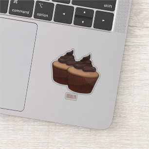 Cupcake cartoon illustration