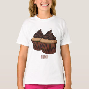 Cupcake cartoon illustration T-Shirt