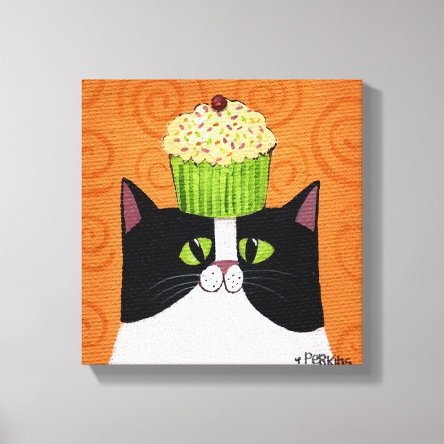 Cupcake Cat Canvas Print (Front)