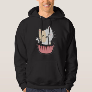 Cupcake Cat Kitty Lover Feline Meow Pet Owner Kitt Hoodie