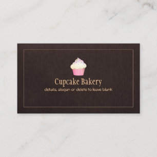 Cupcake Catering Bakery Pastry Chef Business Card