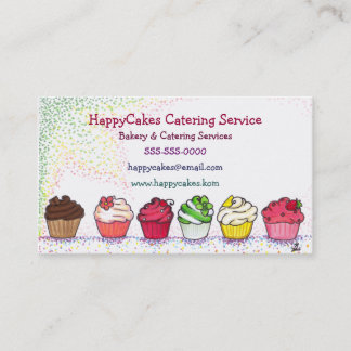 Cupcake Catering Business Card