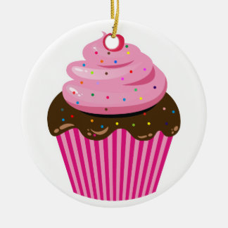 Cupcake Ceramic Tree Decoration