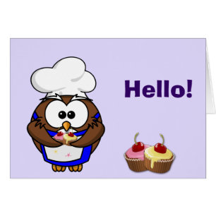 cupcake chef owl