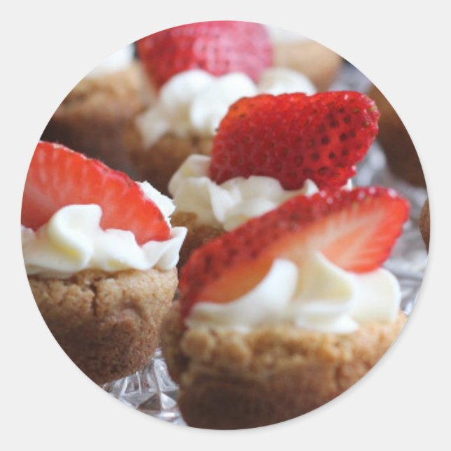  Cupcake Classic Round Sticker (Front)