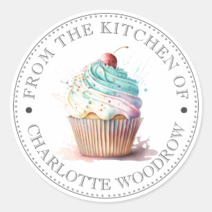 Cupcake  classic round sticker