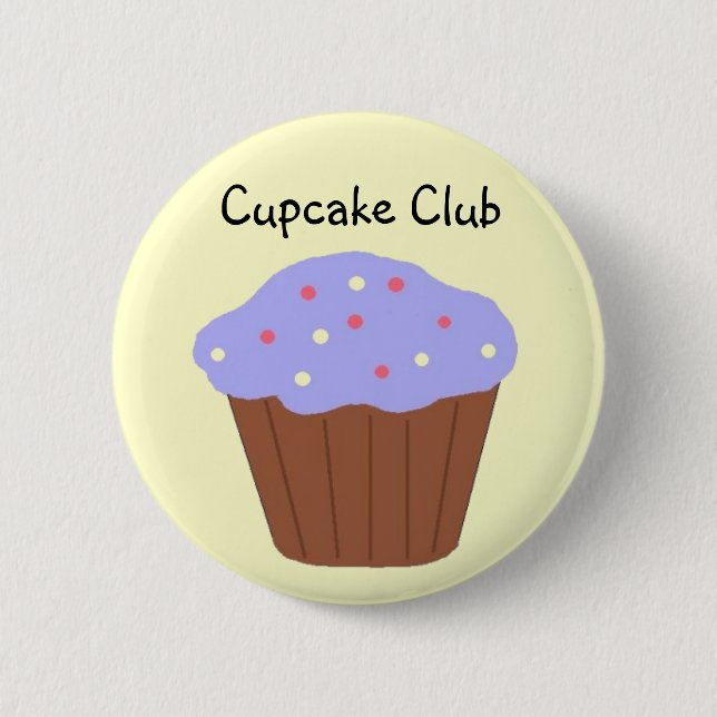 Cupcake Club 6 Cm Round Badge (Front)