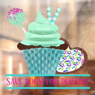 Cupcake & Cookie Window Cling