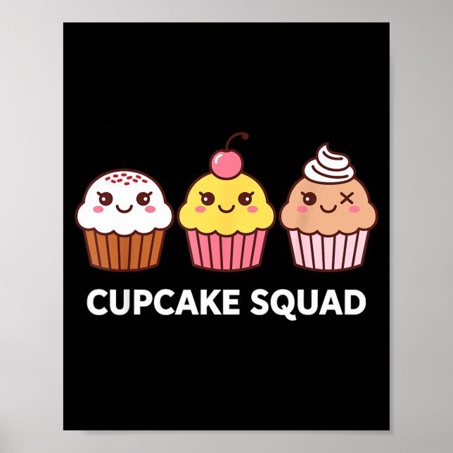 Cupcake Costume For Men Women Girl Baking Cupcake  Poster (Front)