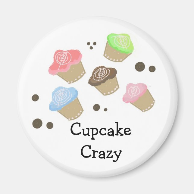 Cupcake Crazy Magnet (Front)
