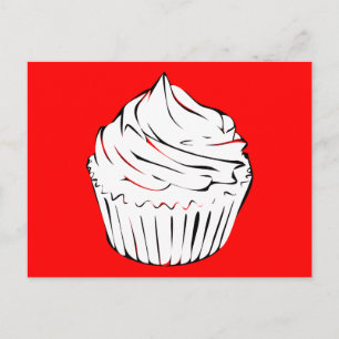 cupcake curls postcard