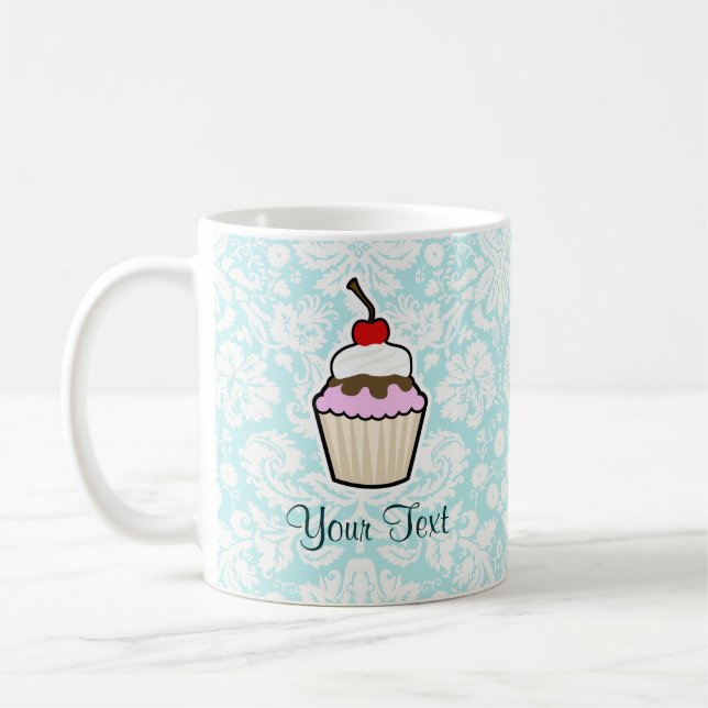 Cupcake; cute coffee mug (Left)