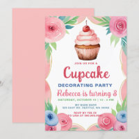 Cupcake Decorating Party Girl Birthday