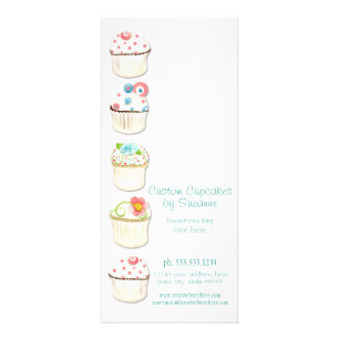 Cupcake Dessert Baking Bakery Business Identity Rack Card