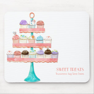 Cupcake Dessert Baking Bakery Business Package Mouse Mat