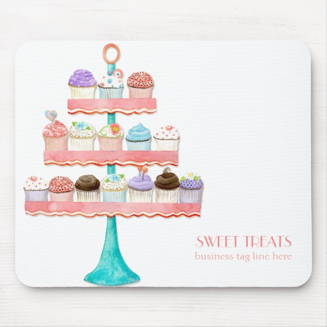 Cupcake Dessert Baking Bakery Business Package Mouse Mat (Front)