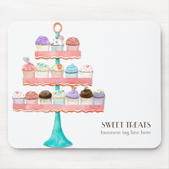 Cupcake Dessert Baking Bakery Business Package Mouse Mat (Front)