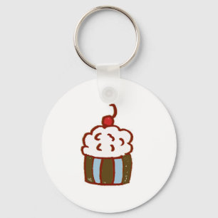 Cupcake Dessert Key Ring