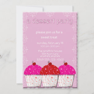 Cupcake Dessert Party Invitation