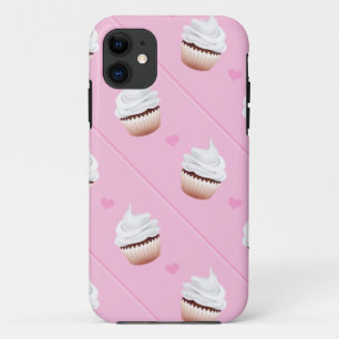 cupcake diagonal stripes iPhone 11 case