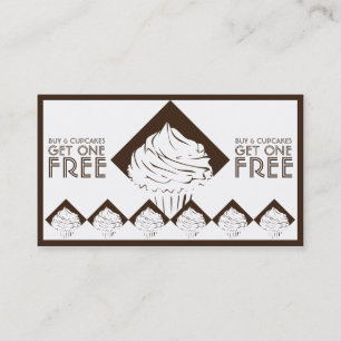 cupcake diamond stamp card