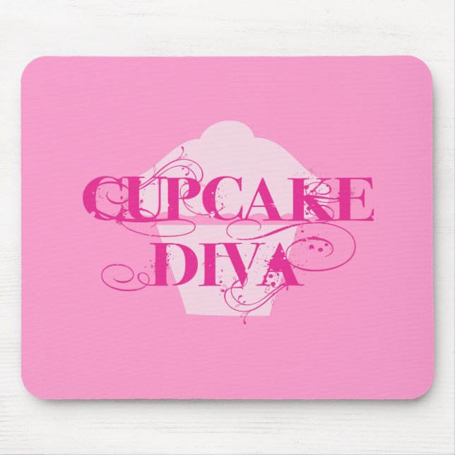 Cupcake Diva Mouse Mat (Front)