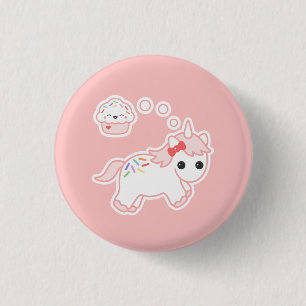 Cupcake Dream Unicorn 3 Cm Round Badge
